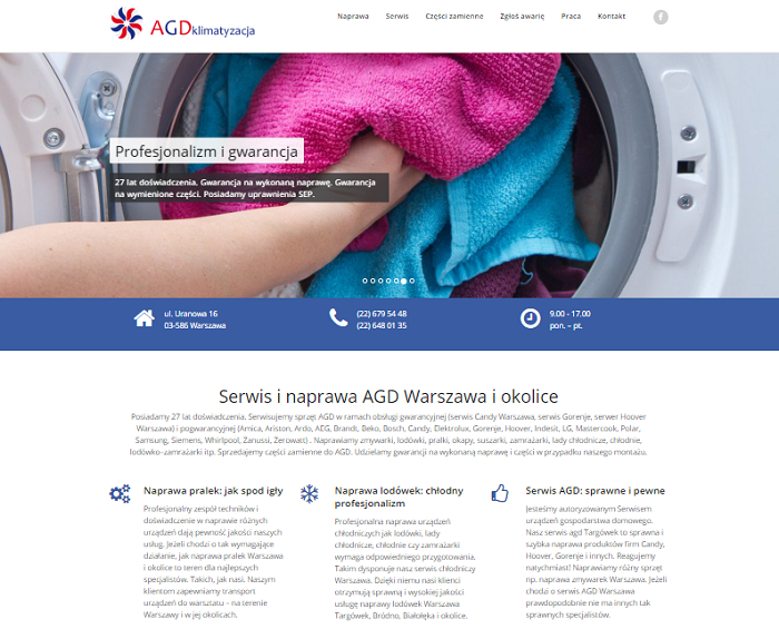 Local services company website